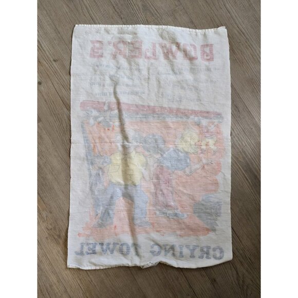 VINTAGE Bowlers Tears Crying Towel Graphics Comical Poland Bowling Textilimpex - Picture 4 of 5